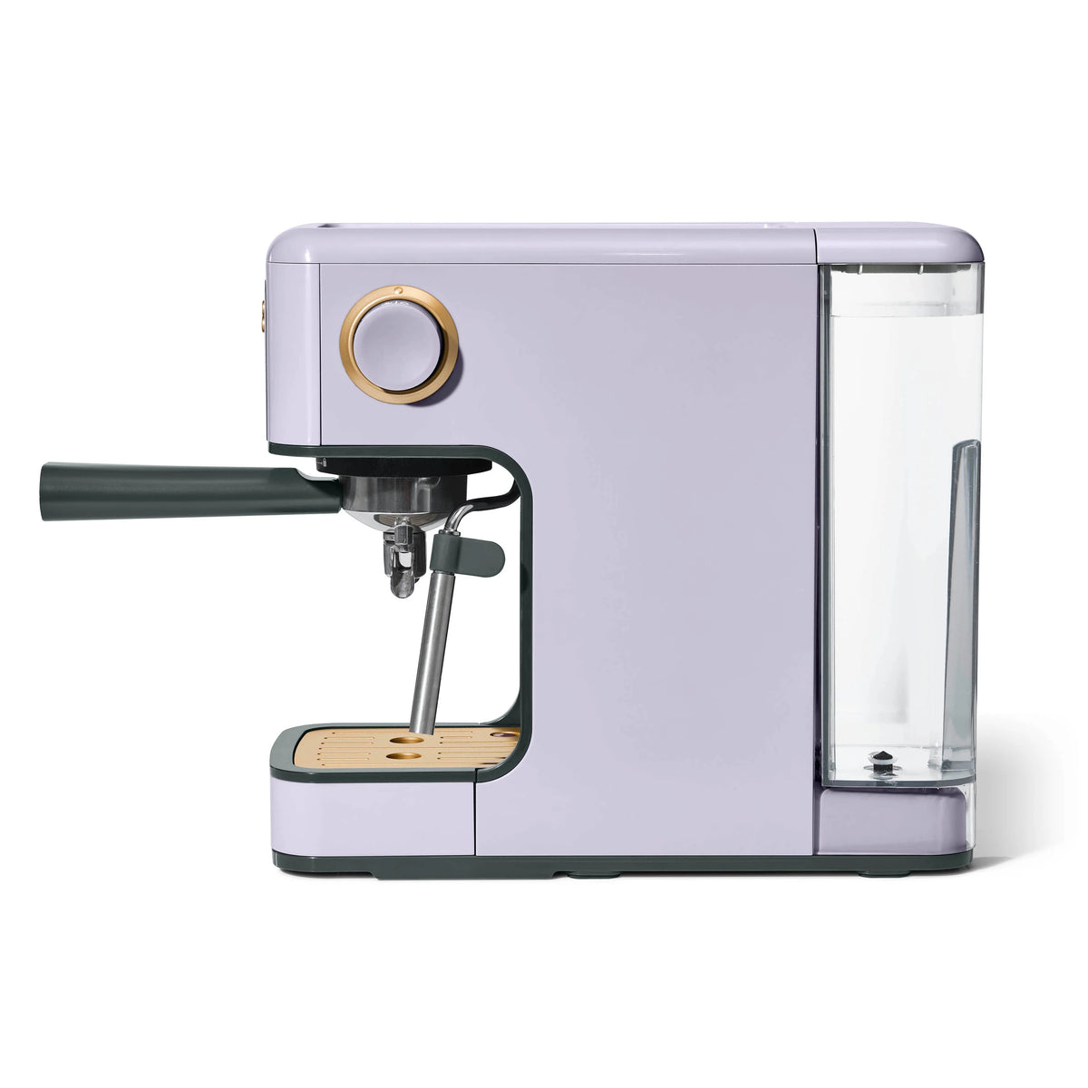 Beautiful Slim Espresso Machine with 20-Bar Pressure, Black Sesame by Drew Barrymore