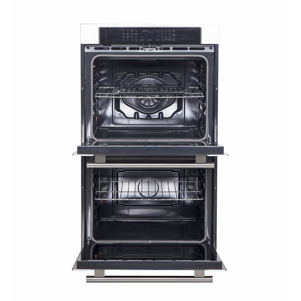 Forno Villarosa 30-Inch Built-In Double Wall Oven, Stainless Steel, Convection Cooking, Touch Control Panel, Self-Cleaning Function