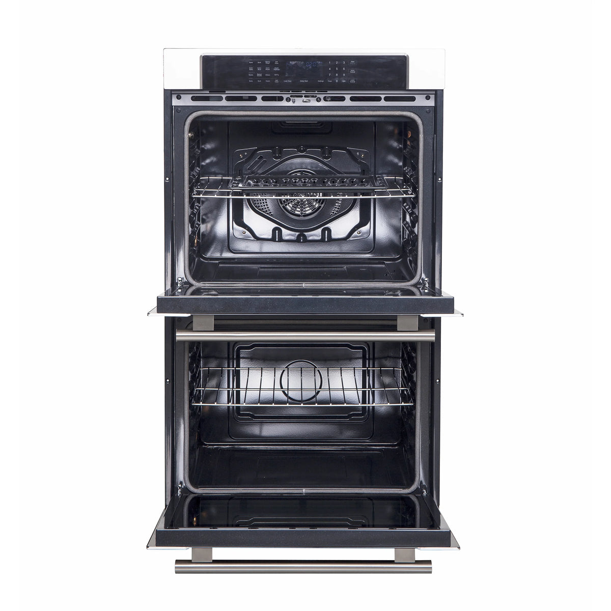 Forno Villarosa 30-Inch Built-In Double Wall Oven, Stainless Steel, Convection Cooking, Touch Control Panel, Self-Cleaning Function