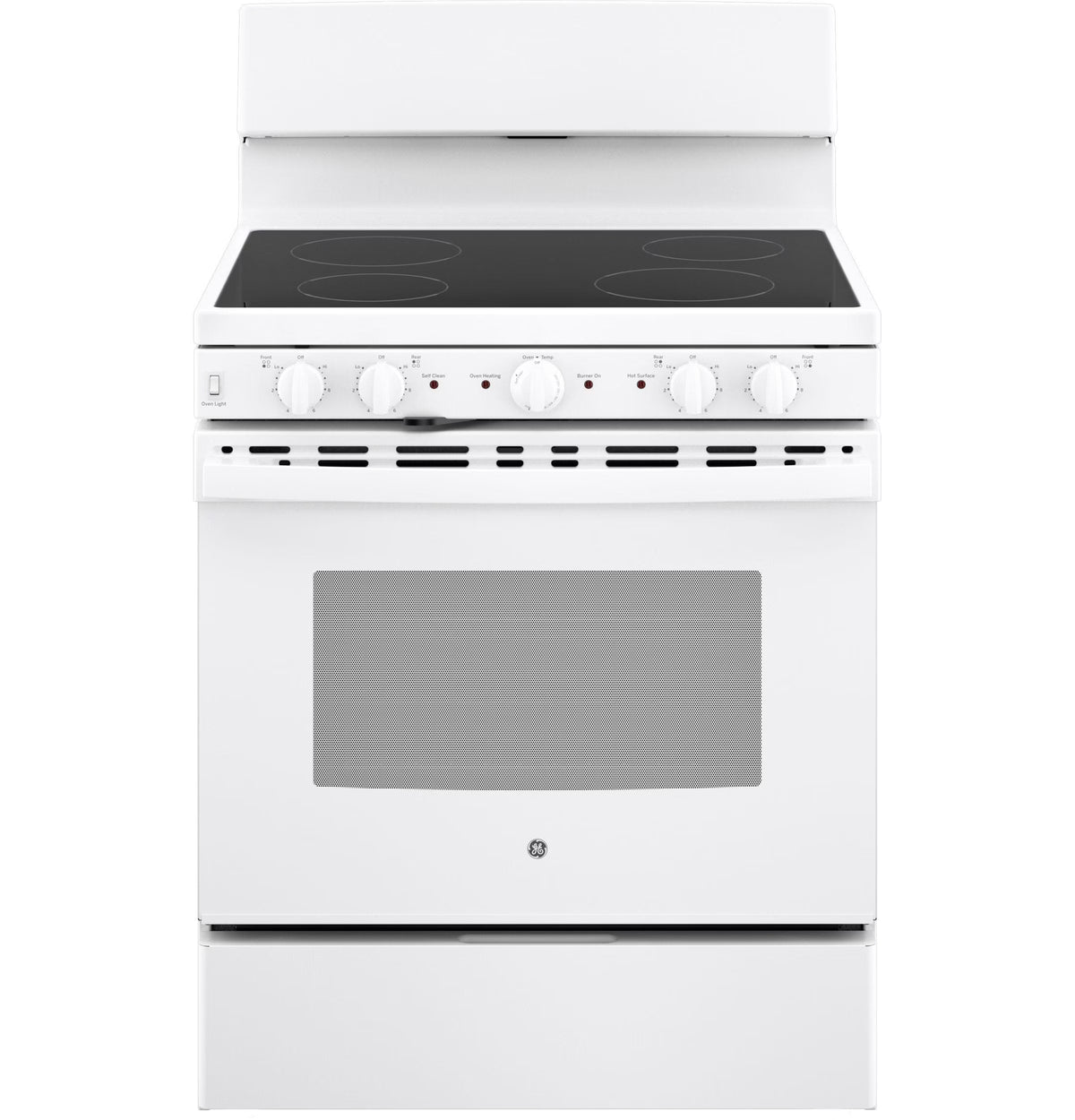 GE APPLIANCES JB480DTWW freestanding smoothtop electric range