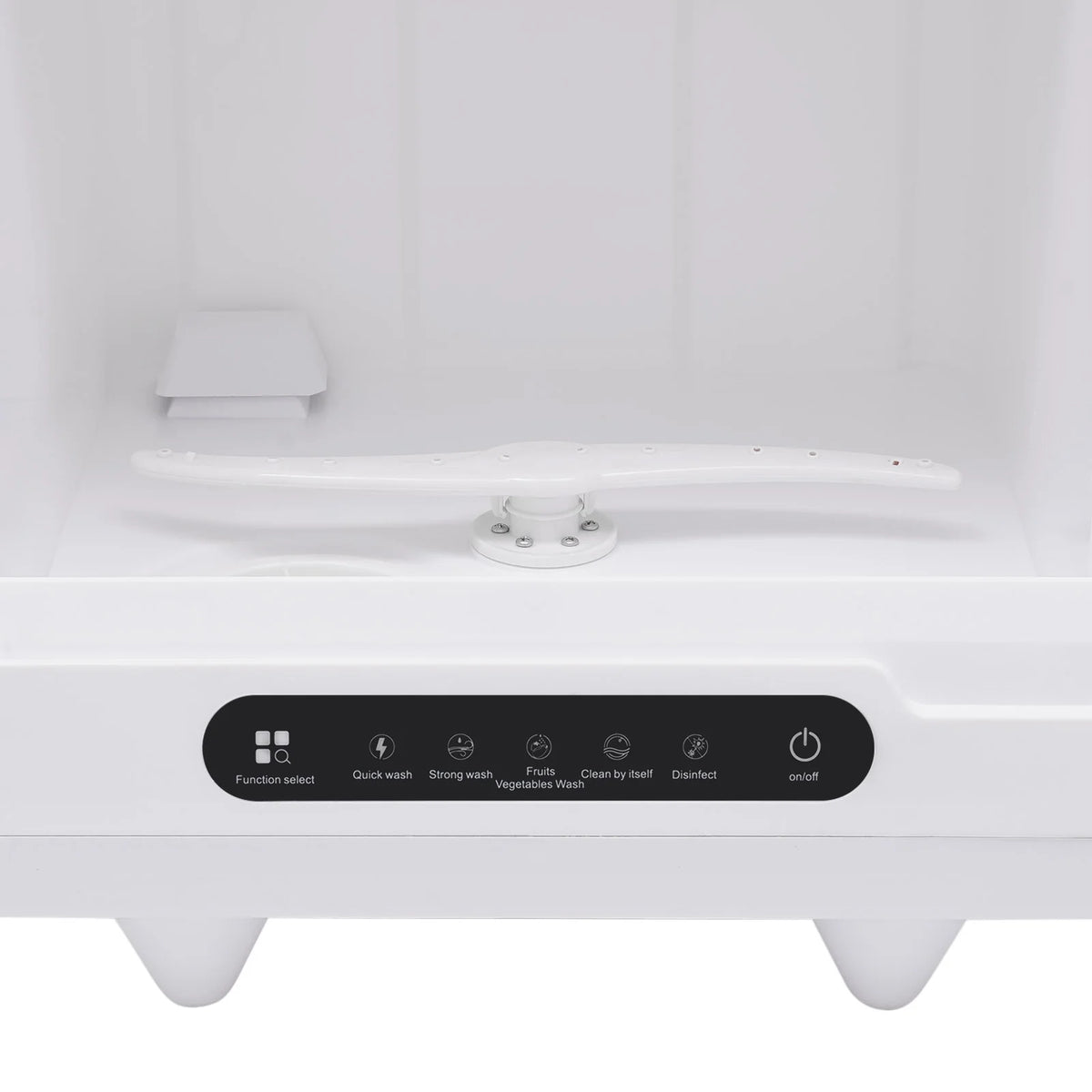 Flip-top Dishwasher White 5 intelligent washing functions Portable Countertop Dishwasher Compact  Low Noise Mini Dishwasher with Water Tank Leak-Proof Dry