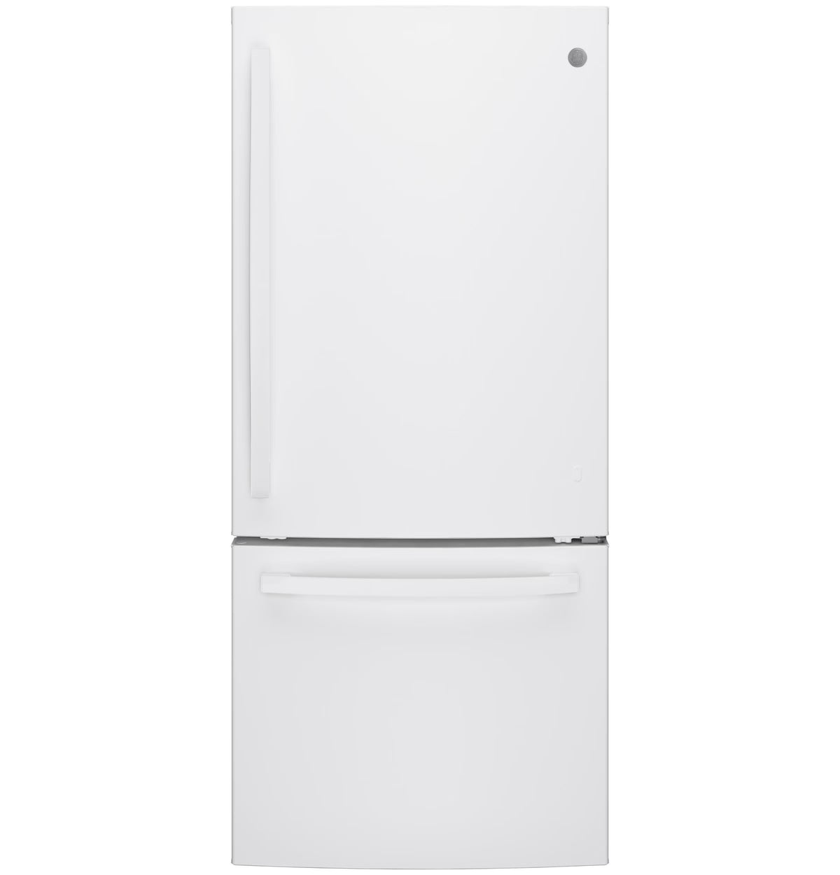 GE APPLIANCES GDE21EGKWW bottom freezer freestanding refrigerator
