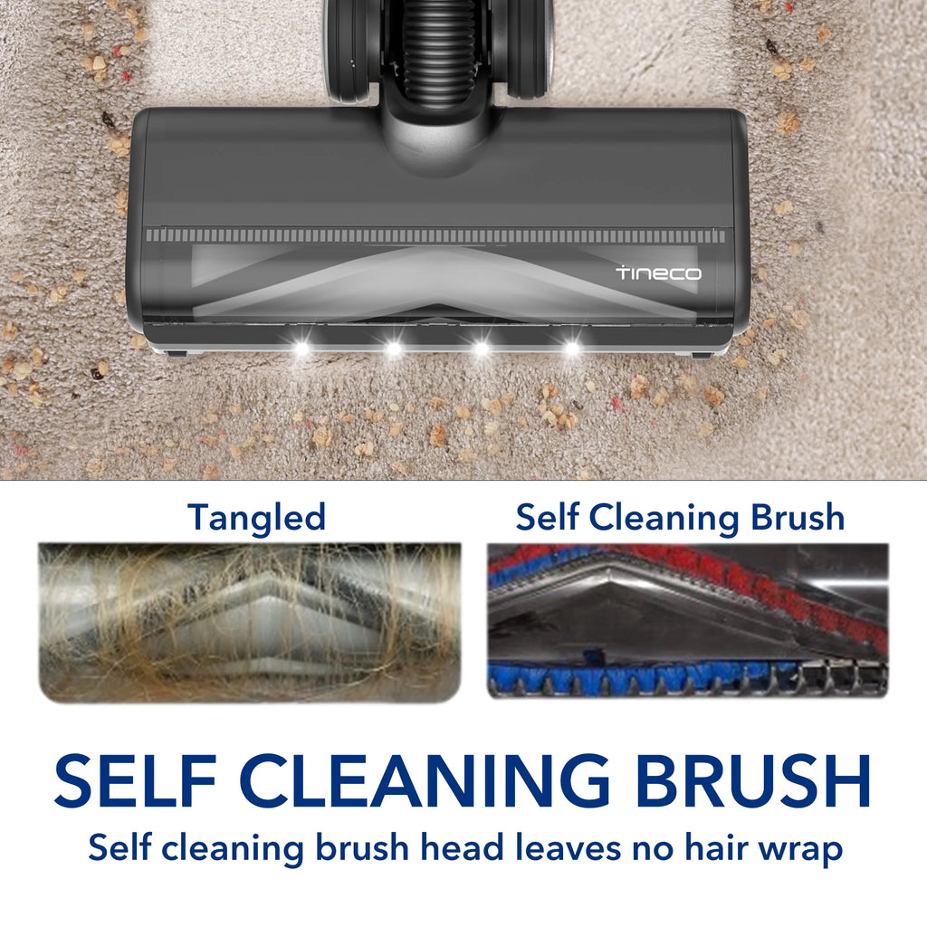 Tineco Pure One S11 ZT: Smart Cordless Stick Vacuum + ZeroTangle Technology for Hard Floors/Carpet (New), Lightweight, Powerful Suction, Pet Hair, HEPA Filter, Self-Cleaning Brushroll
