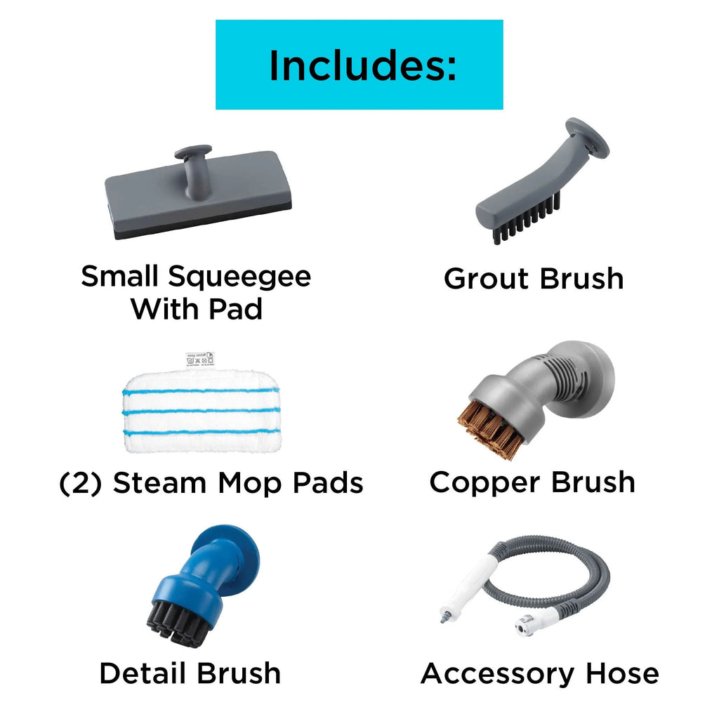 BLACK+DECKER Steam-Mop & Portable Steamer, 5-in-1, Corded, Convertible to Handheld, HSMC1321