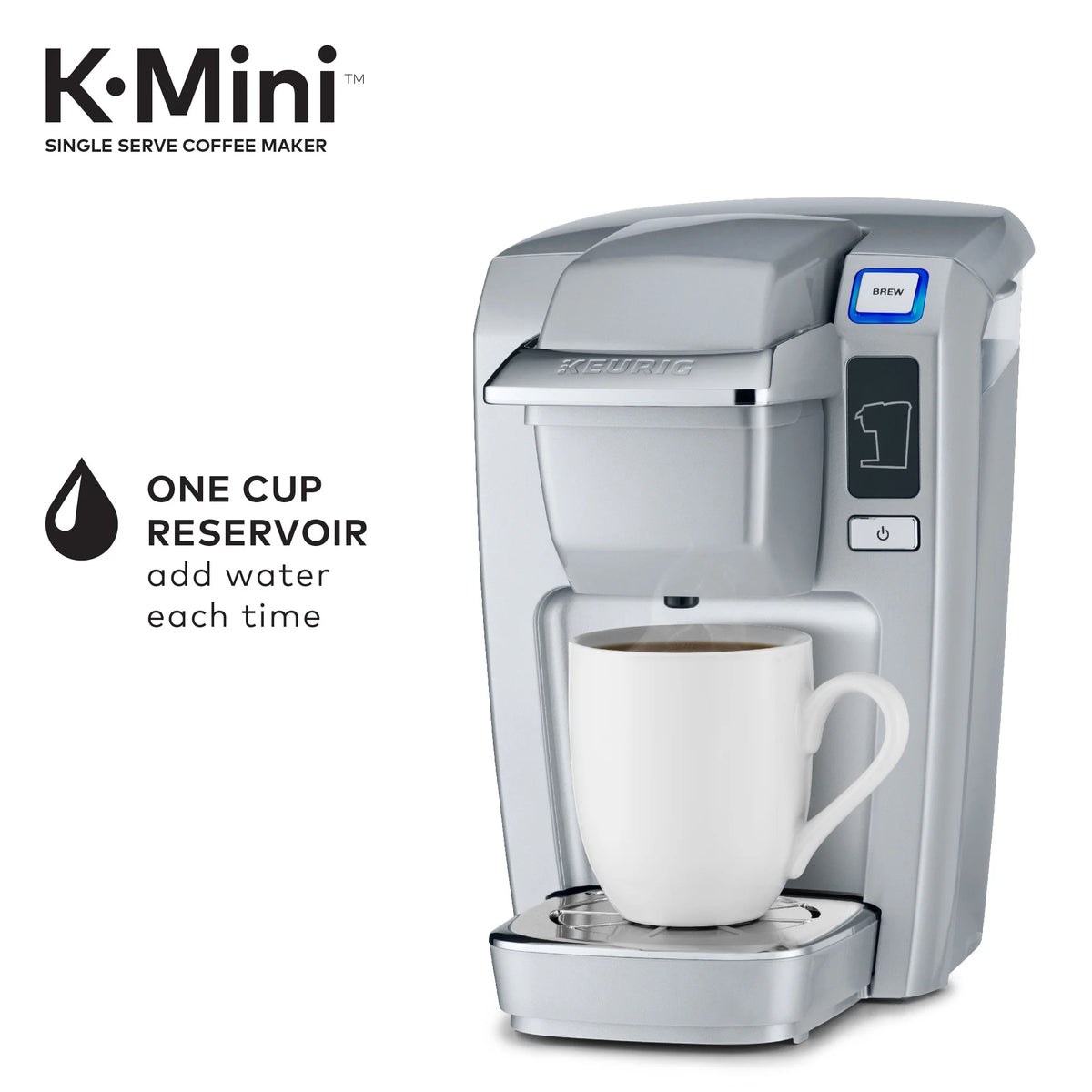 Keurig K-Mini K15 Single-Serve K-Cup Pod Coffee Maker, Chili Red