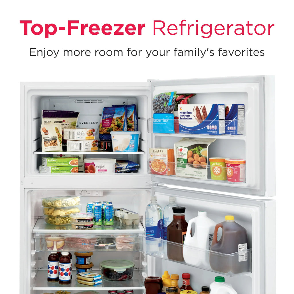 Frigidaire FFTR2045VW 20 Cu. Ft. Top-Freezer Refrigerator, Garage Ready, White