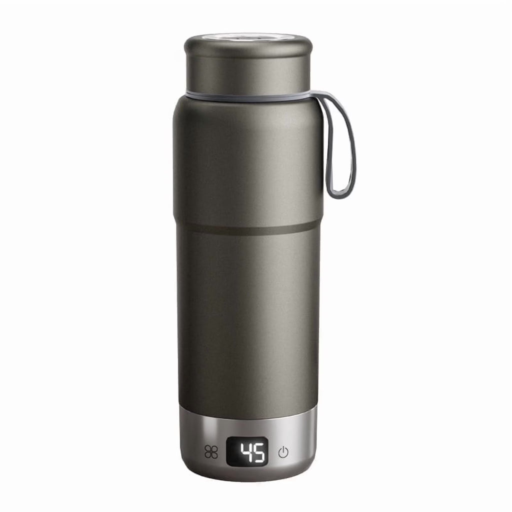 520ml Pure Titanium Portable Electric Kettle �C Travel Kettle Dual Voltage 100V-240V with Temperature Control, Lightweight, Leak-Proof, Fast Boil Mini Kettle for Travel, Office, Hotel, Camping