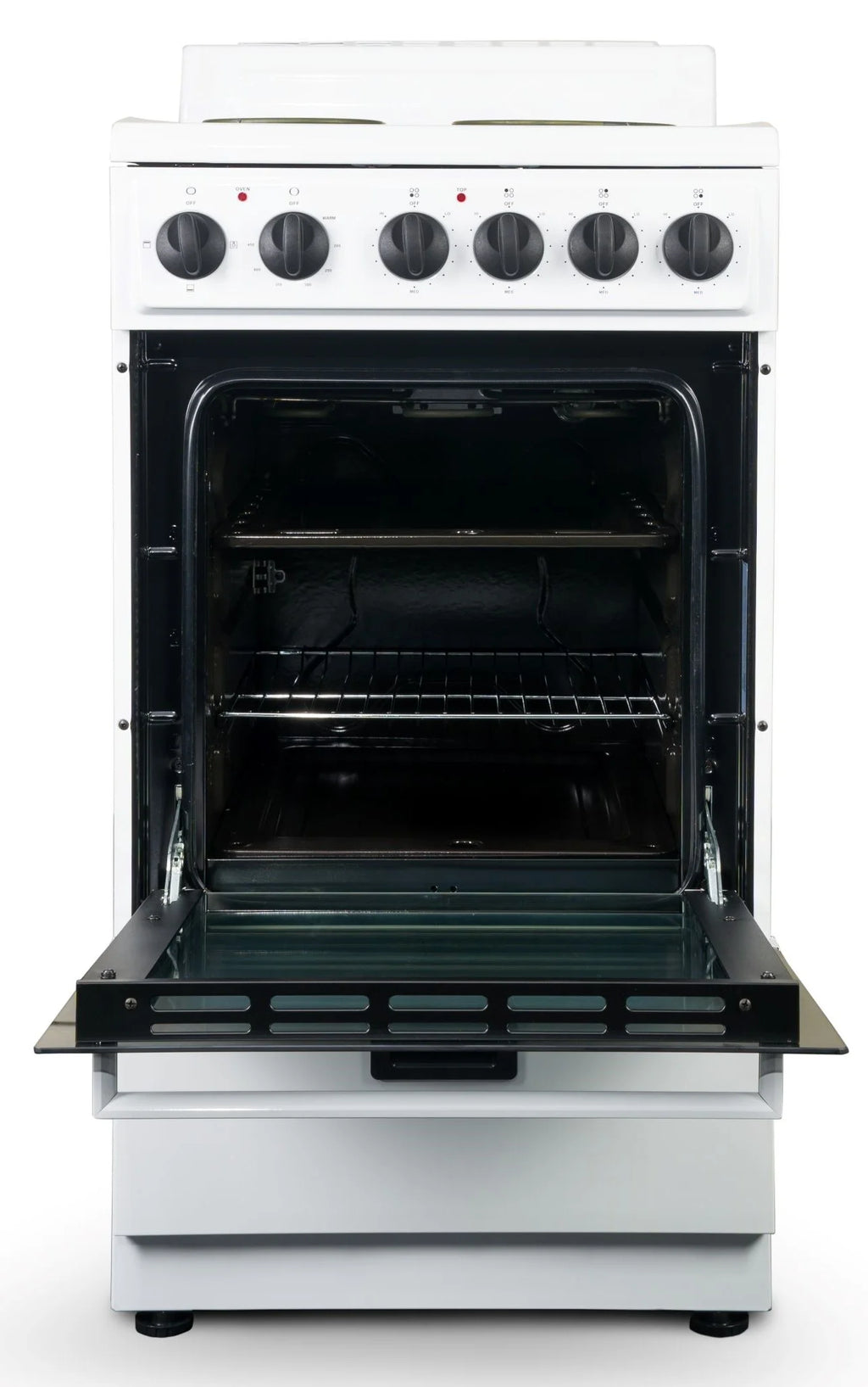 Premium Levella 20" Freestanding Electric Range with 4 Burners and 2.1 Cu. Ft. Oven Capacity