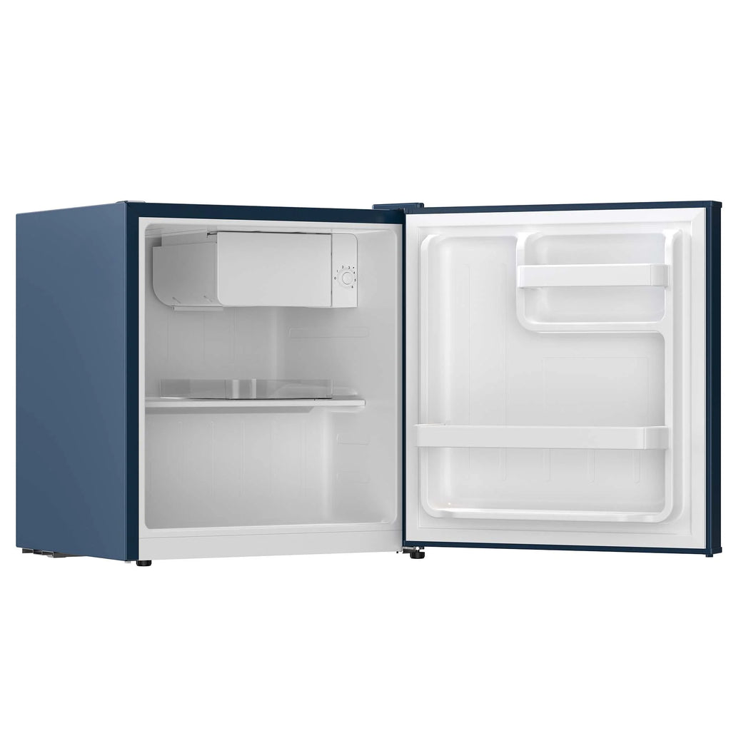 Frigidaire 1.6 cu ft retro compact fridge built in side bottle opener-W: 19.01" x L: 18.7" X H: 19.8" (Azure)