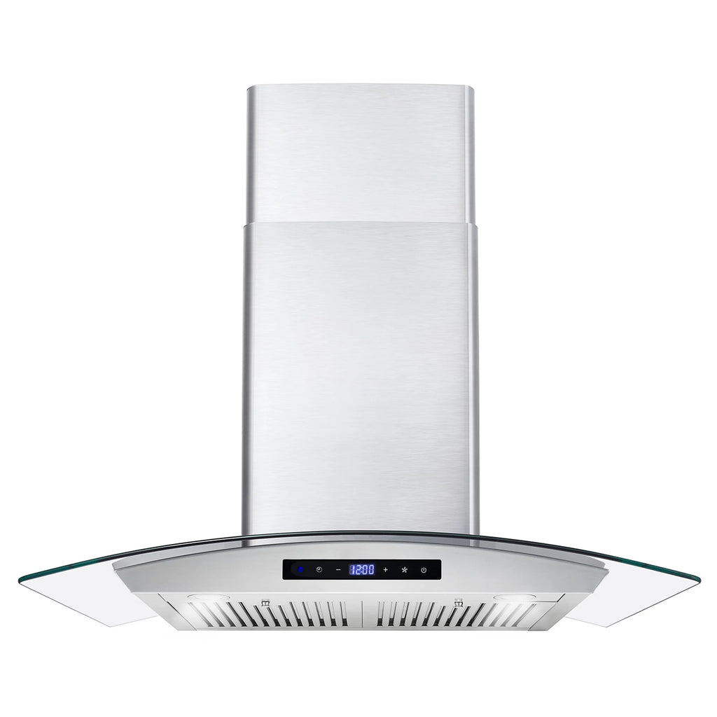 Cosmo 3 Piece Kitchen Appliance Package With 36" Electric Cooktop 36" Wall Mount Range Hood 24" Single Electric Wall Oven Kitchen Appliance Bundles