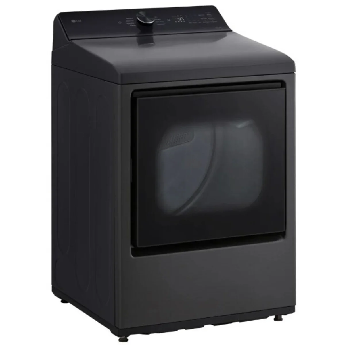LG 27 Inch Rear Control Gas Dryer with 7.3 cu ft. Ultra Capacity, AI Sensor Dry, Quiet Operation in Black DLG8201L