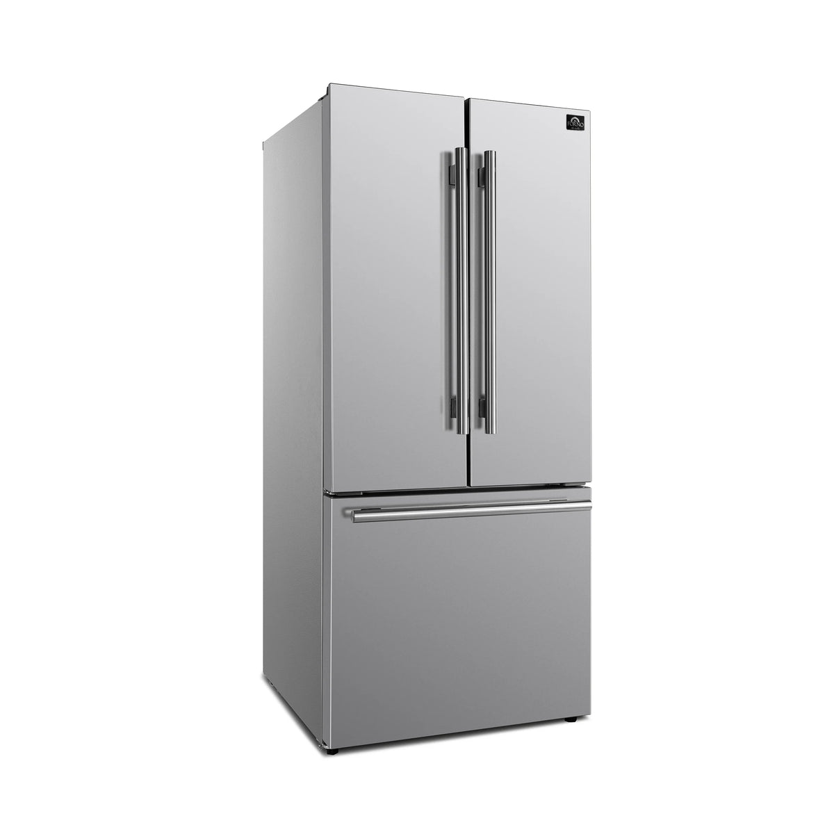 Forno Gallipoli 30-inch French Door Refrigerator with Bottom Freezer 17.5 Cu. Ft. Capacity