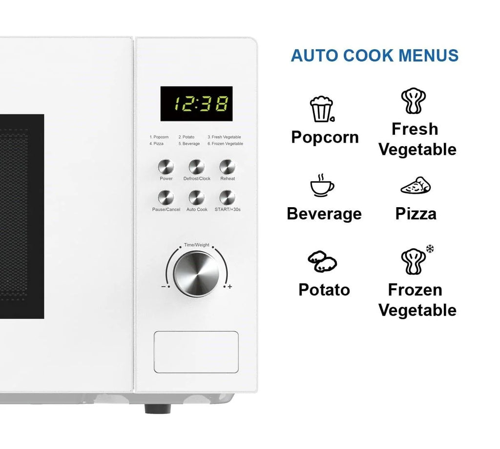 Emerson 1.1 Cu Ft, 1000W White Countertop Microwave Oven, MW1101W