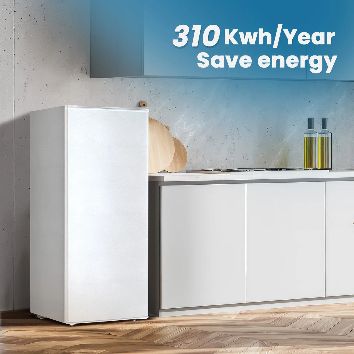 KNDKO 5.9 Cu.ft Upright Freezer, Mini Stand up Freezer with Adjustable Thermostat for Home/Office/Dorms/Apartment