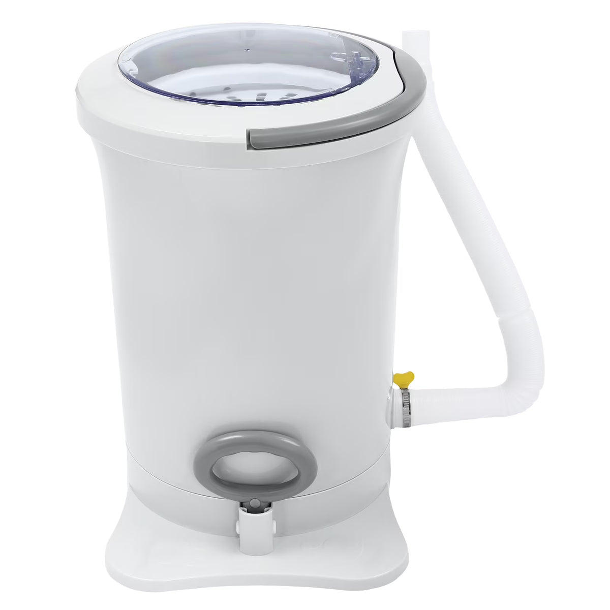 Toolven Portable Clothes Dryer, High-Speed Centrifugal, Stainless Steel & ABS, 4.9ft Drain Hose, Lightweight, Ideal for Dorms, Apartments, and Travel