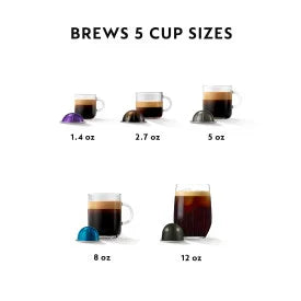 Nespresso Vertuo Pop+ Coffee and Espresso Maker by De'Longhi, Pacific Blue