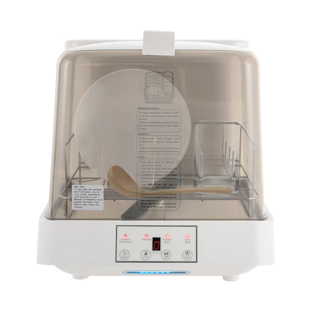 Portable Countertop Dishwasher, Automatic Dishwashing with Tank, Mini Dishwasher for Apartments, Dorms, Apartments, Dormitories, Boats
