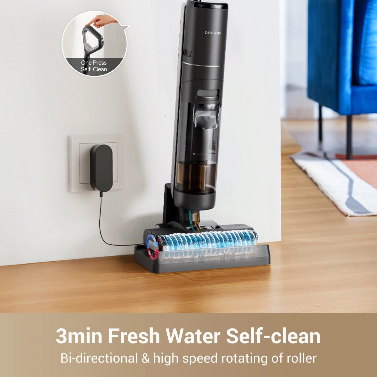Dreame H12 Pro 900ml, 300W HP Wet Dry Vacuum Cleaner for Hard Floors with Accessories Included