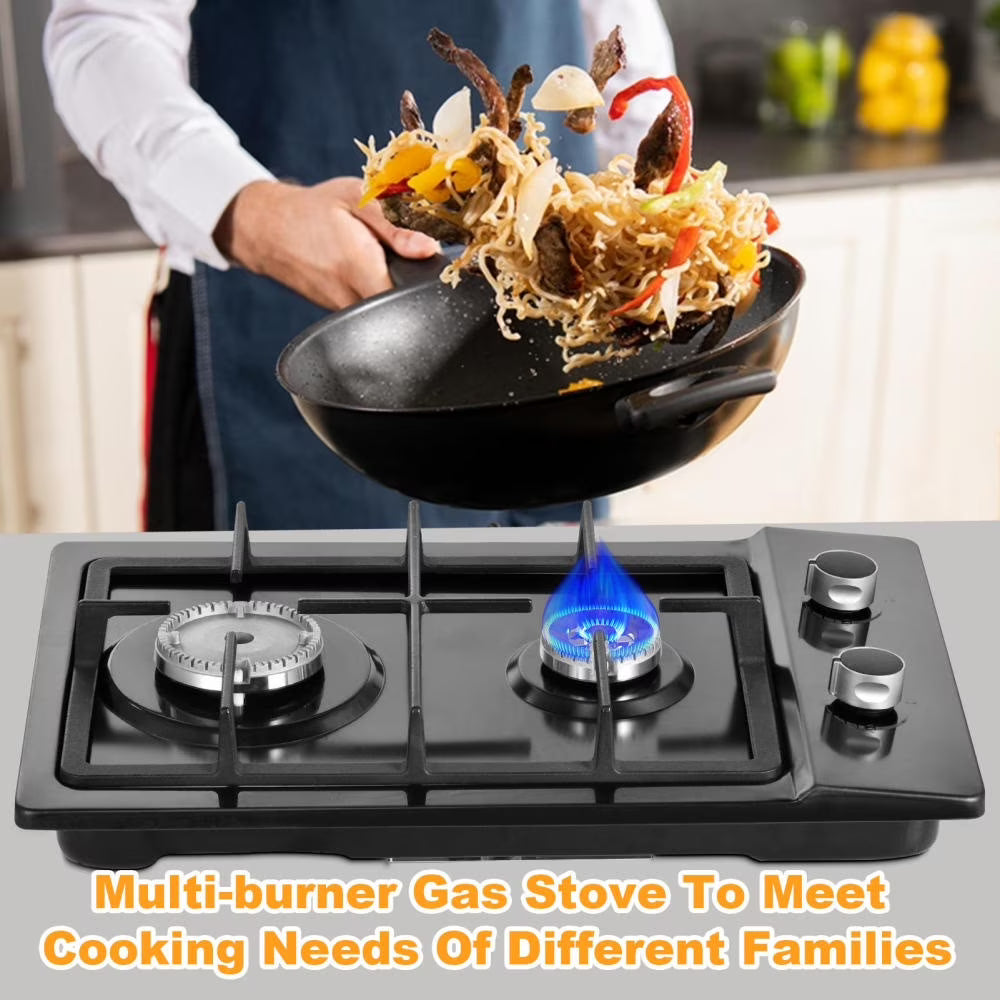 Tohu Stainless Steel Stove 3.3kW 5-Burner Closed Chassis Propane Cooktop for Outdoor/Indoor Cooking