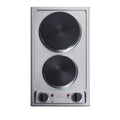 SUMMIT 12" Wide 115V 2-Burner Solid Disk Cooktop