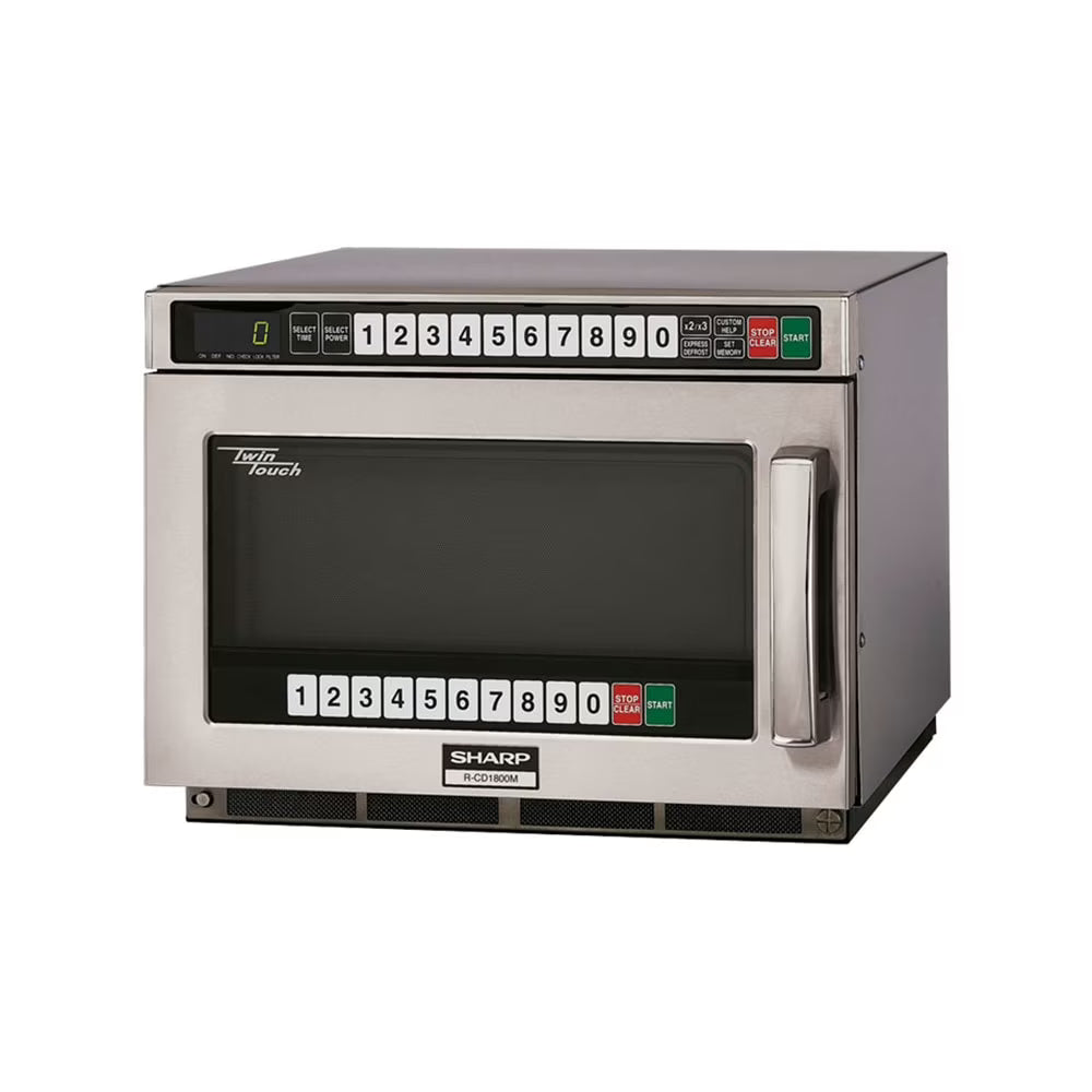 1800w TwinTouch? Commercial Microwave w/ Touch Pad - 208-230v