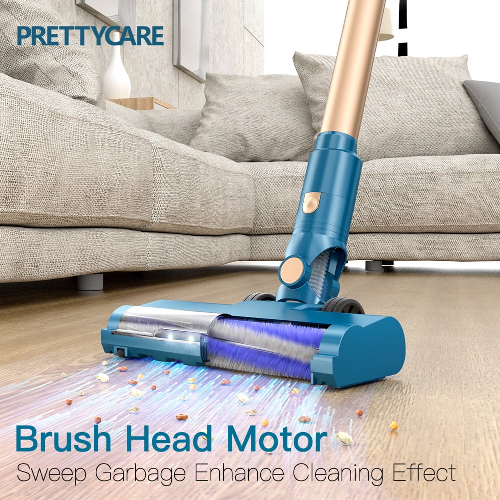 PrettyCare Cordless Vacuum Cleaner Lightweight Stick Vacuum 38kPa with 45min Runtime for Carpet Hard Floors Cleaner Pet Hair P2