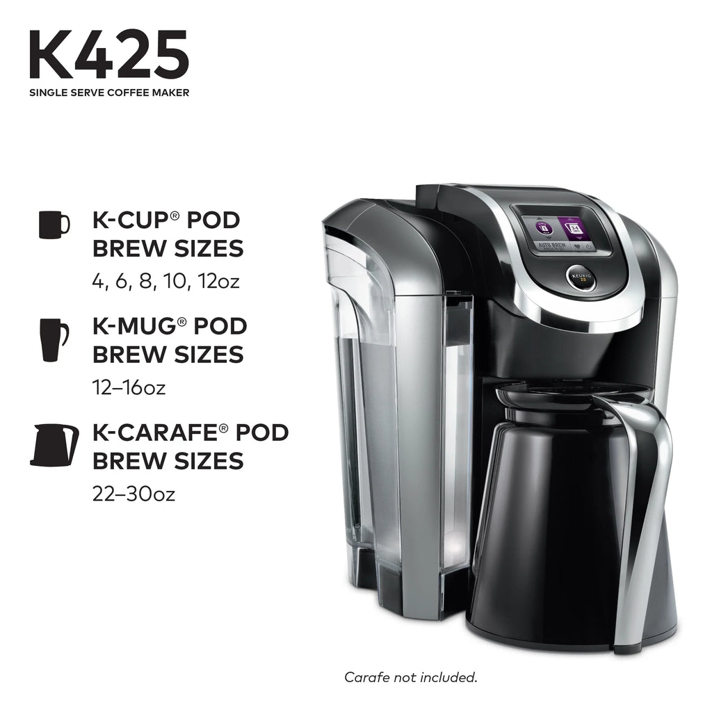 Keurig K425 Single Serve Coffee Brewer, Black
