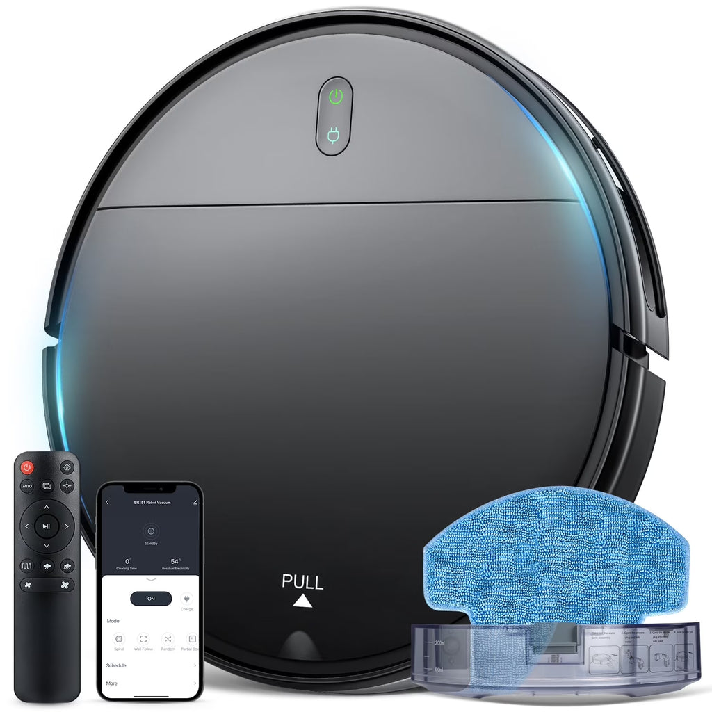 ONSON Robot Vacuum Cleaner, Robot Vacuum and Mop Combo with WIFI/Alexa for Pet Hair and Hard Floor