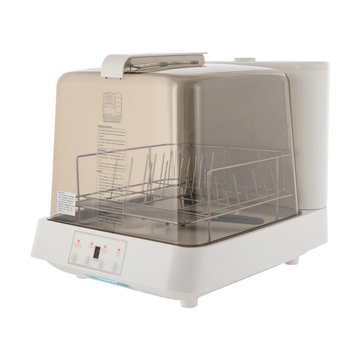 Portable Mini Dishwasher Countertop Dish Washing Machine with Washing Programs