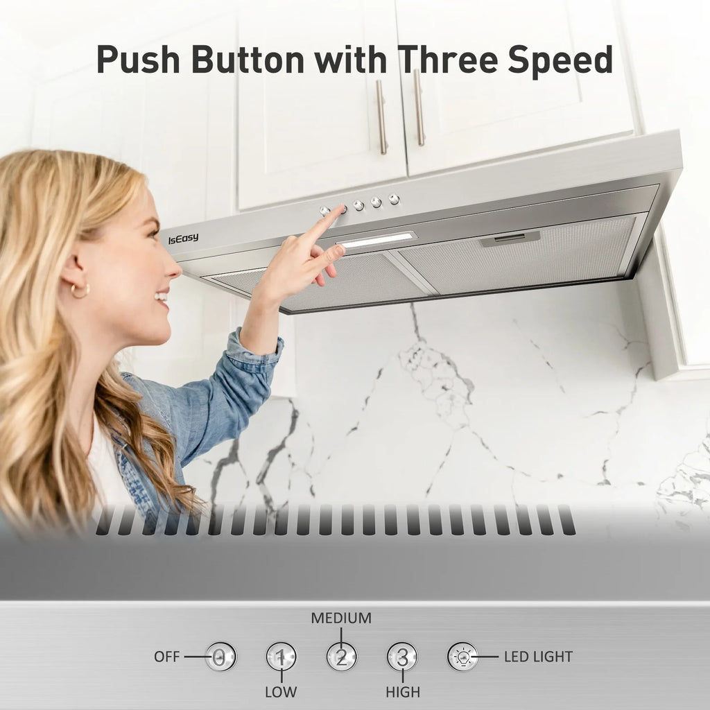 IsEasy 30 in Convertible Vent Under Cabinet Range Hood