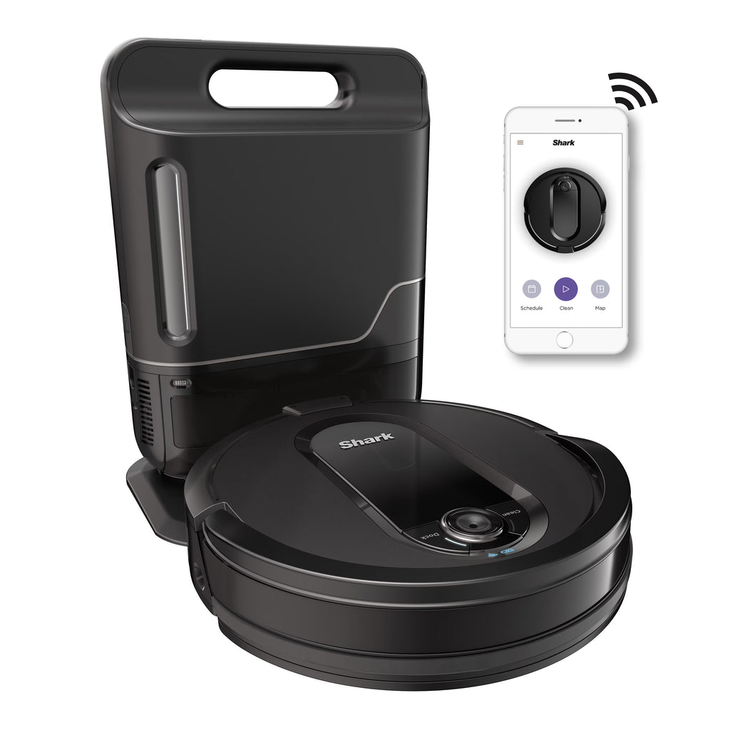 Shark IQ Intelligent Wifi Robot Vacuum Cleaner w/ Self Empty Charger Base, Black