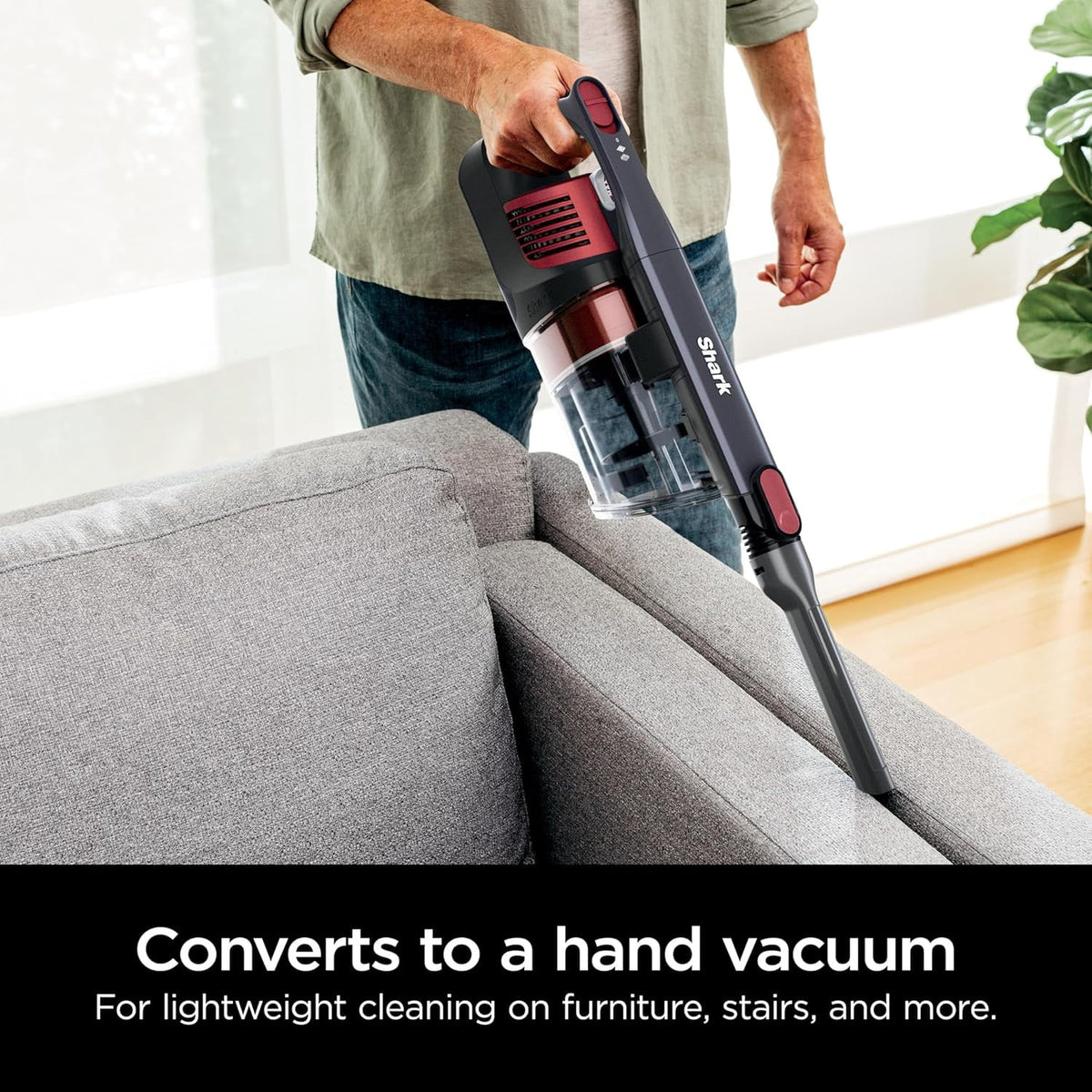 Restored Shark WZ250RD Pet Pro Cordless Stick Vacuum with PowerFins Brushroll, XL Capacity, Self-Cleaning BrushRoll, Red (Certified)(Refurbished)