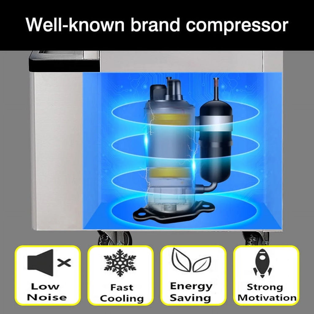 Kolice Commercial 3 Flavors Soft Serve Ice Cream Machine-Full Transparent Dispenser,Upper tanks Coolated