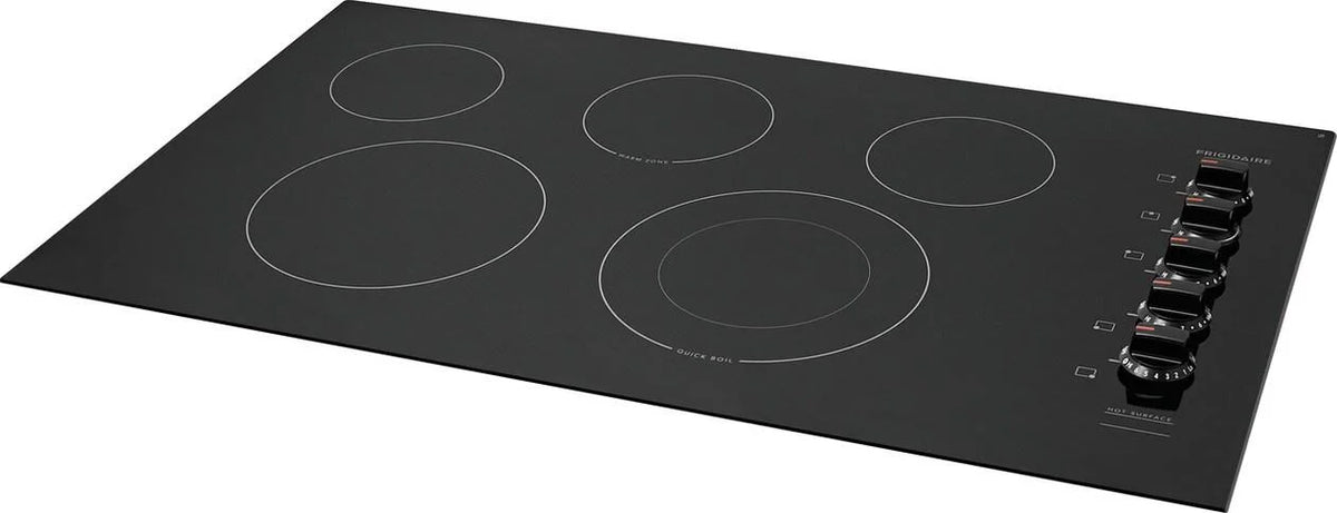 Frigidaire Ffec3625u 37" Wide 5 Burner Electric Cooktop - Black