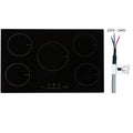 Choco Moon Induction Cooktop 5 Burners, 30'' Stove Top, Built-in Magnetic 9200W, 9 Heat Levels, LED Touch Screen, Child Lock, Over-Temp Protection, Easy Cooking