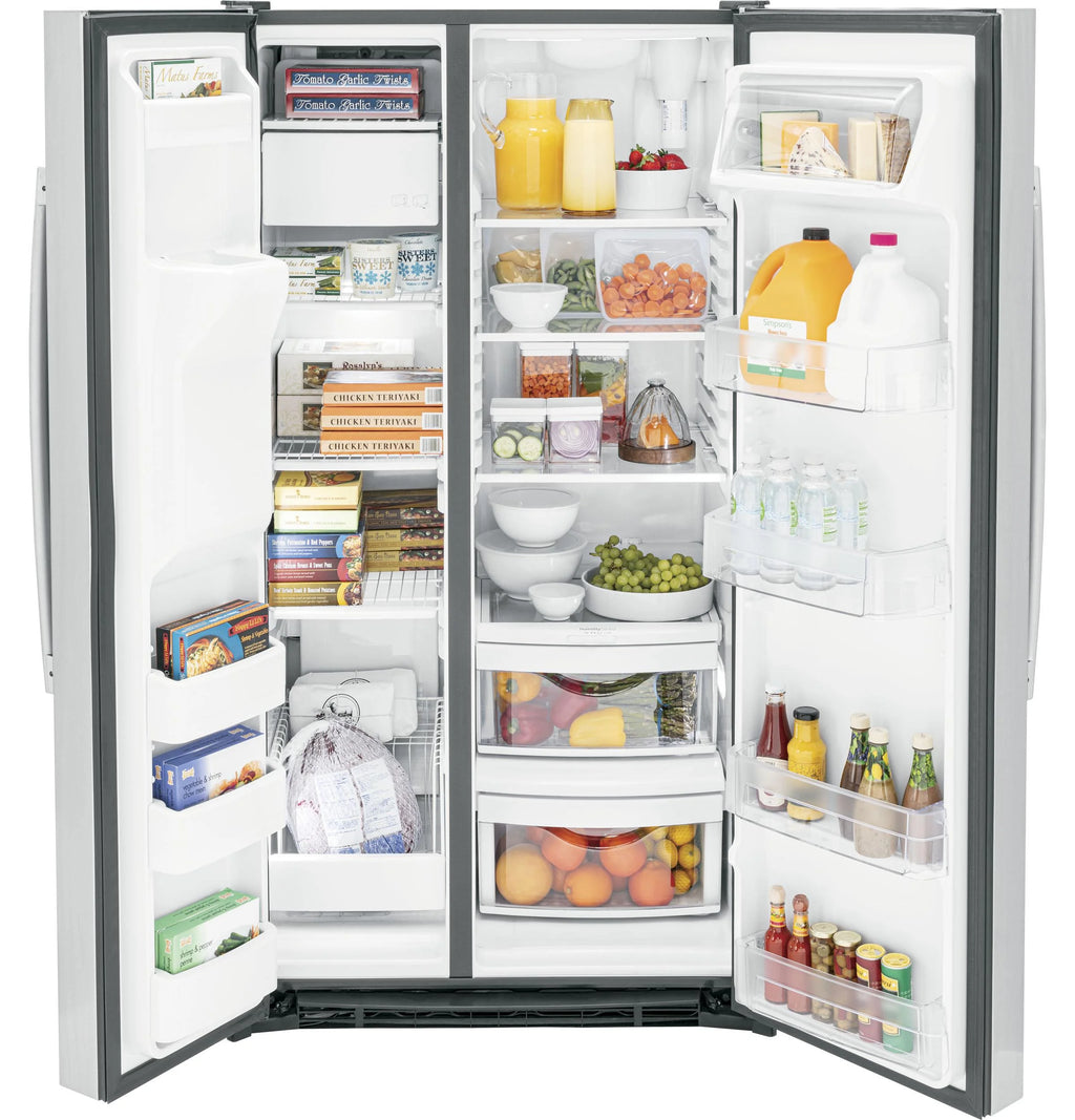GE? 25.3 Cu. Ft. Side-By-Side Refrigerator