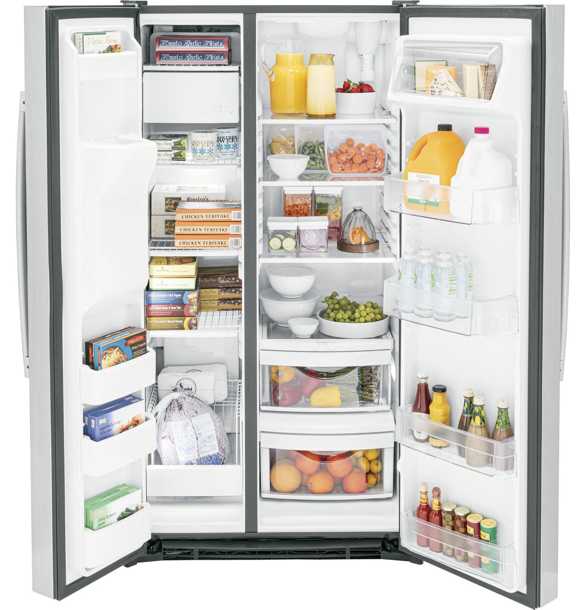 GE? 25.3 Cu. Ft. Side-By-Side Refrigerator