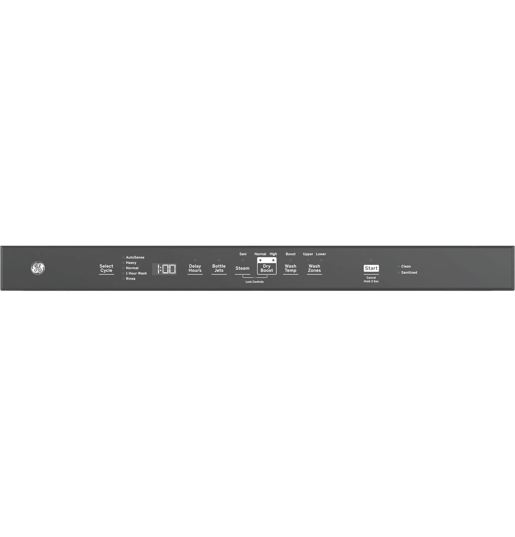 GE Top Control with Stainless Steel Interior Dishwasher with Sanitize Cycle GDT670SFVDS
