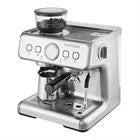 Choco Moon Espresso Machine w/Grinder, 15 Bar Semi-Automatic Coffee Maker with Milk Frother, Steam Wand & Pressure Gauge for Cappuccino, Latte, PID Control System, Silver