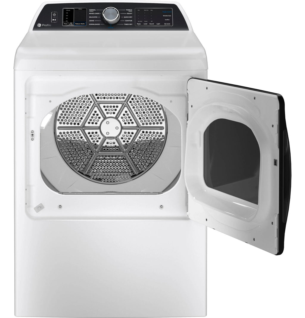 Ge Profile Ptd70eb Ge Profile 27" Wide 7.4 Cu. Ft. Electric Dryer - White on White with