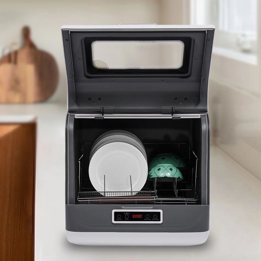 Countertop Dishwasher, Portable Countertop Dishwasher, Mini Dishwasher for Small Households, Apartments, Boats, and Campers/ RVS with Limited Space