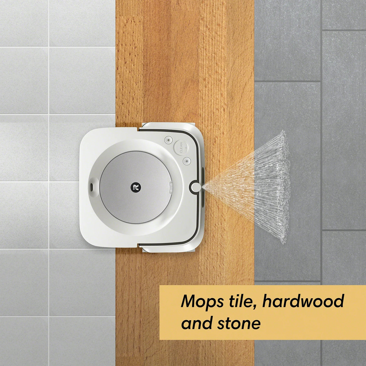 iRobot Braava Jet M6 (6110) Ultimate Robot Mop- Wi-Fi Connected, Precision Jet Spray, Smart Mapping, Works with Google Home, Ideal for Multiple Rooms, Recharges and Resumes
