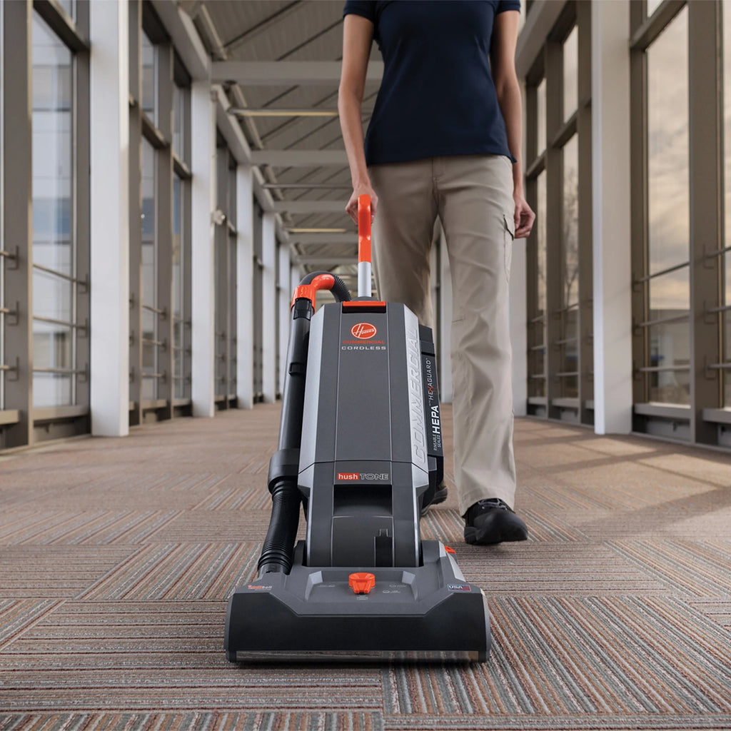 Hoover Commercial HushTone 13+ Plus Upright Vacuum Cleaner, Gray, CH54113