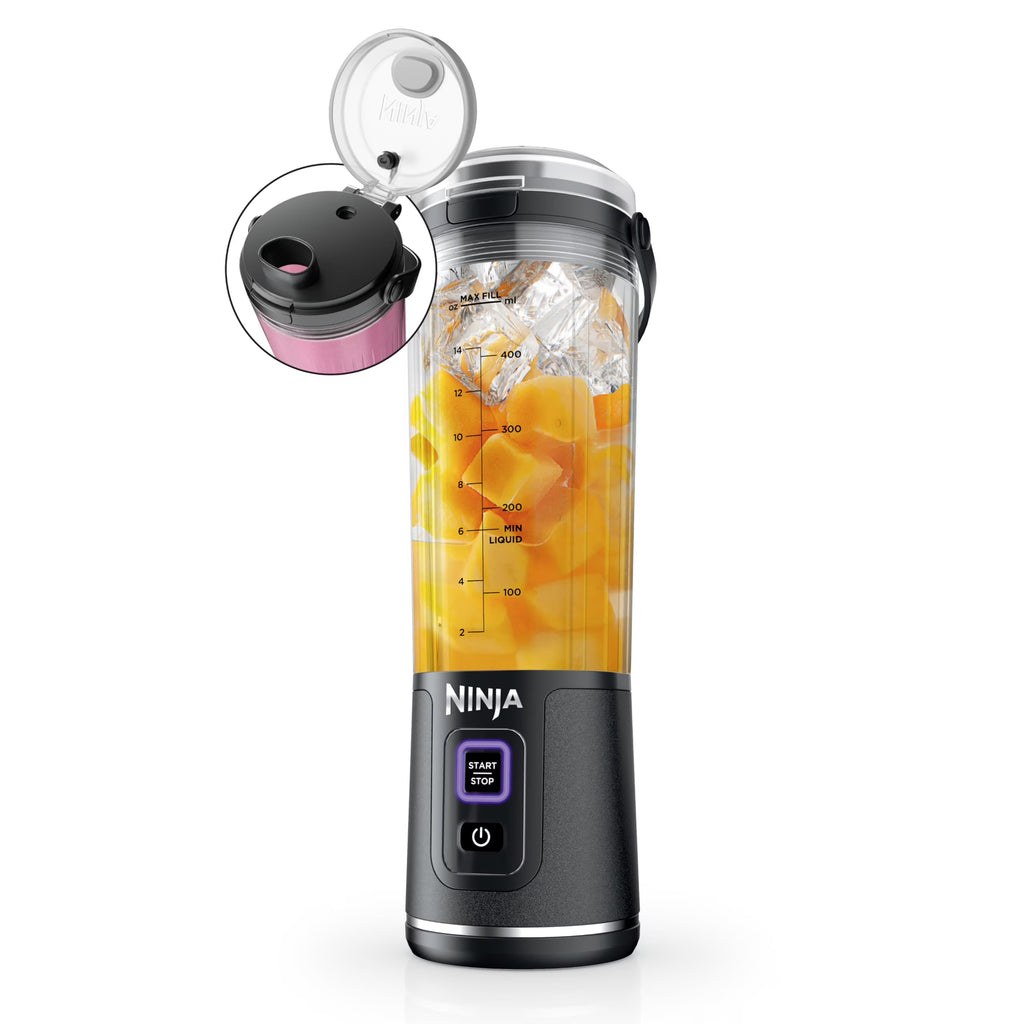 Ninja Blast Portable Blender, Cordless, 18oz. Vessel, Personal Blender for Shakes & Smoothies, BPA Free, Leakproof Lid & Sip Spout, USB-C Rechargeable, Dishwasher Safe Parts, Metallic Purple,