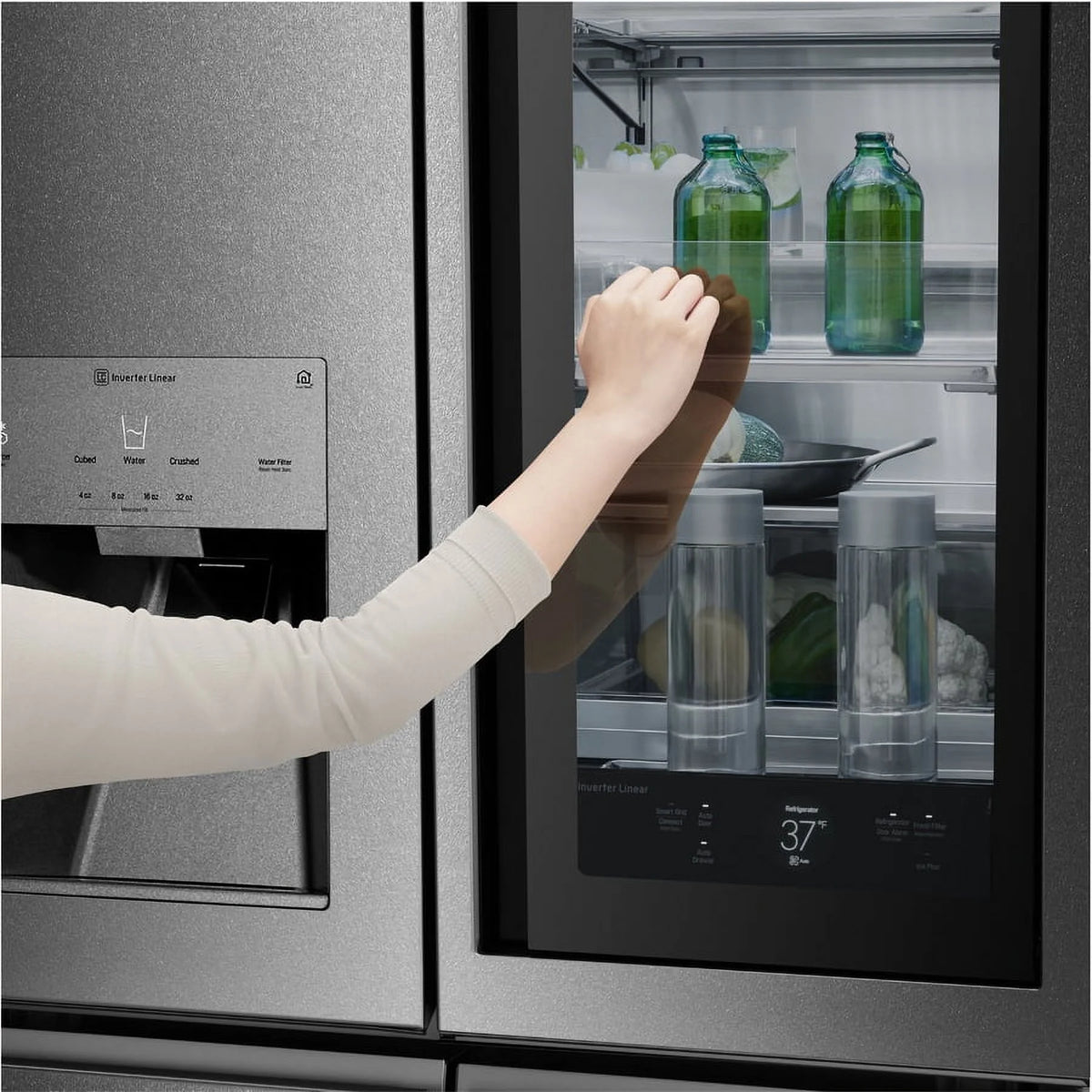 LG Freestanding French Door Refrigerator, Gray