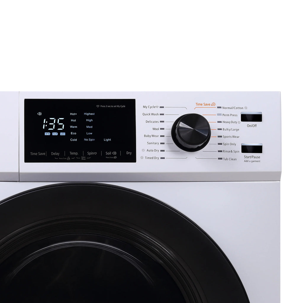Magic Chef 2.7 cu. ft. White All in One Ventless Washer Dryer Combo in White