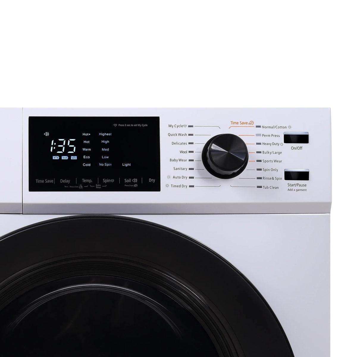 Magic Chef 2.7 cu. ft. White All in One Ventless Washer Dryer Combo in White