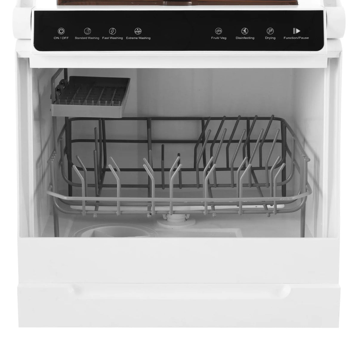 User-Friendly Dishwasher, Touchscreen Control with Visual Window, Top-Load Design with Sunken Handle, Easy for Elderly Users