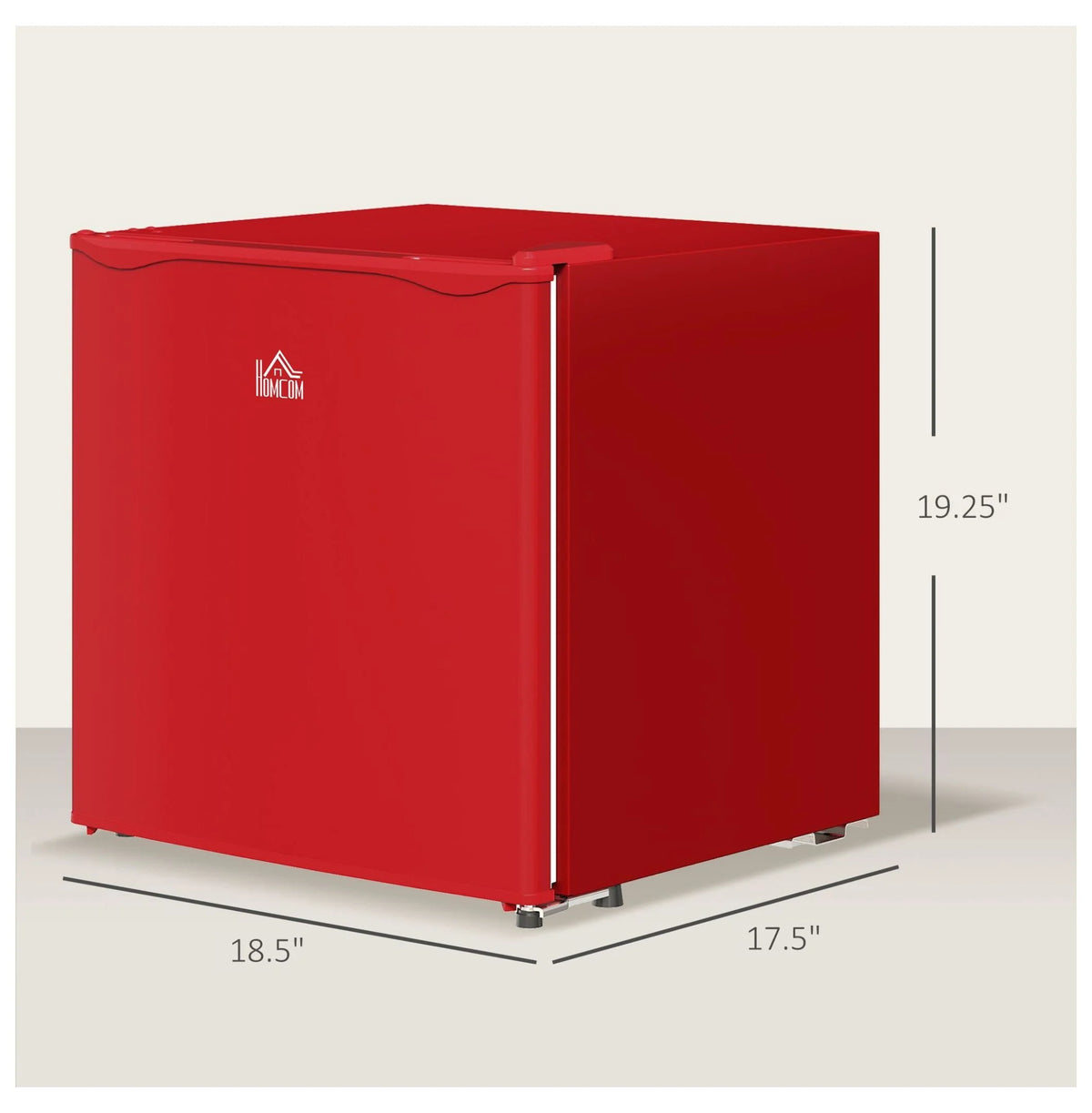 1.1 Cu.Ft Mini Freezer, Compact Upright Freezer - Red, Adjustable Temp, Removable Shelf - Ideal for Dorm, Office, RV & Apartments