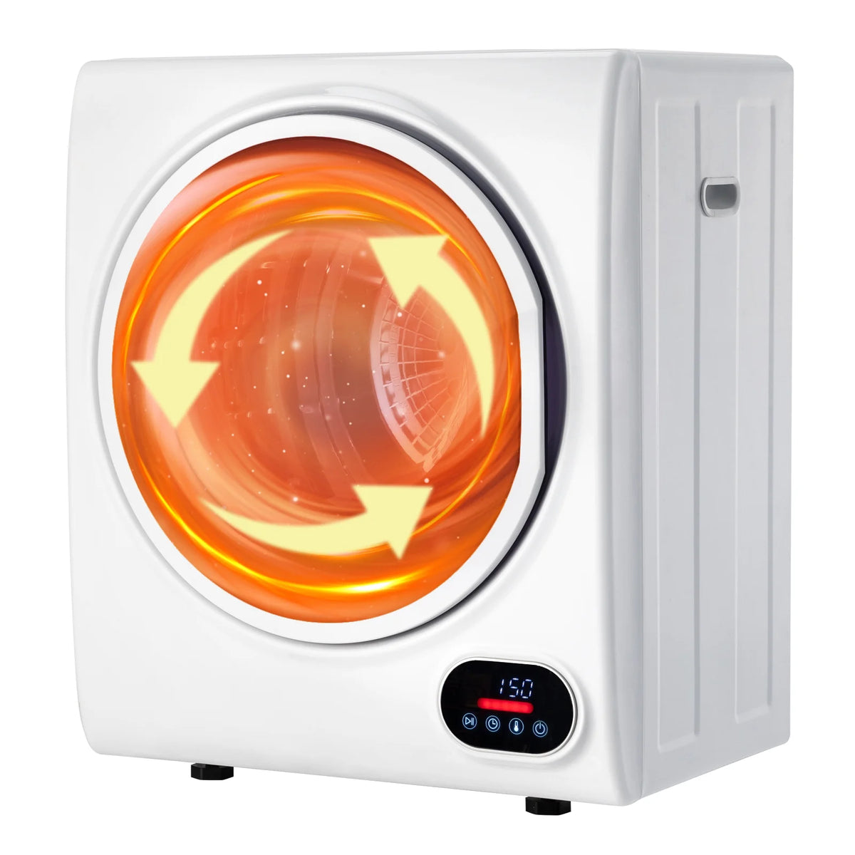 GYJ28-88-E Compact portable Household clothes Dryer 1.5CUFT Drum Dryer with LED display -White 120V 2.5KG